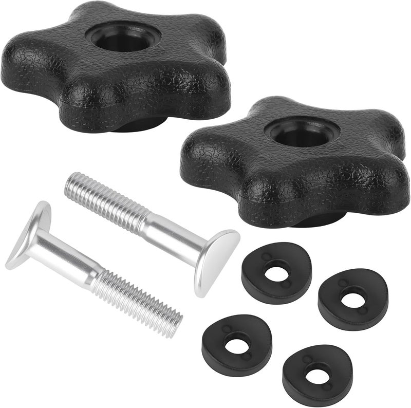 TJWODO 2 Packs Handle Knob and Screw Bolt Washer Kit, Fits for Toro Lawn Mowers Snow Blowers and Recycler Super Recycler TimeMaster, Replace 92-2260 106-4161 107-3844 117-5976 - Image 1